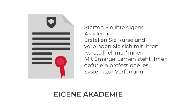 Einsatzbereich - Eigene Akademie