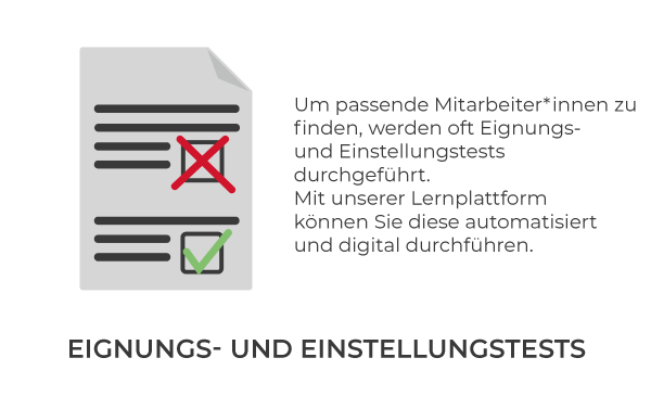 Einsatzbereich - Eignungstest